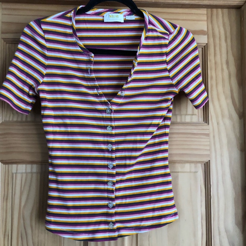 Anthropologie striped top in XS
